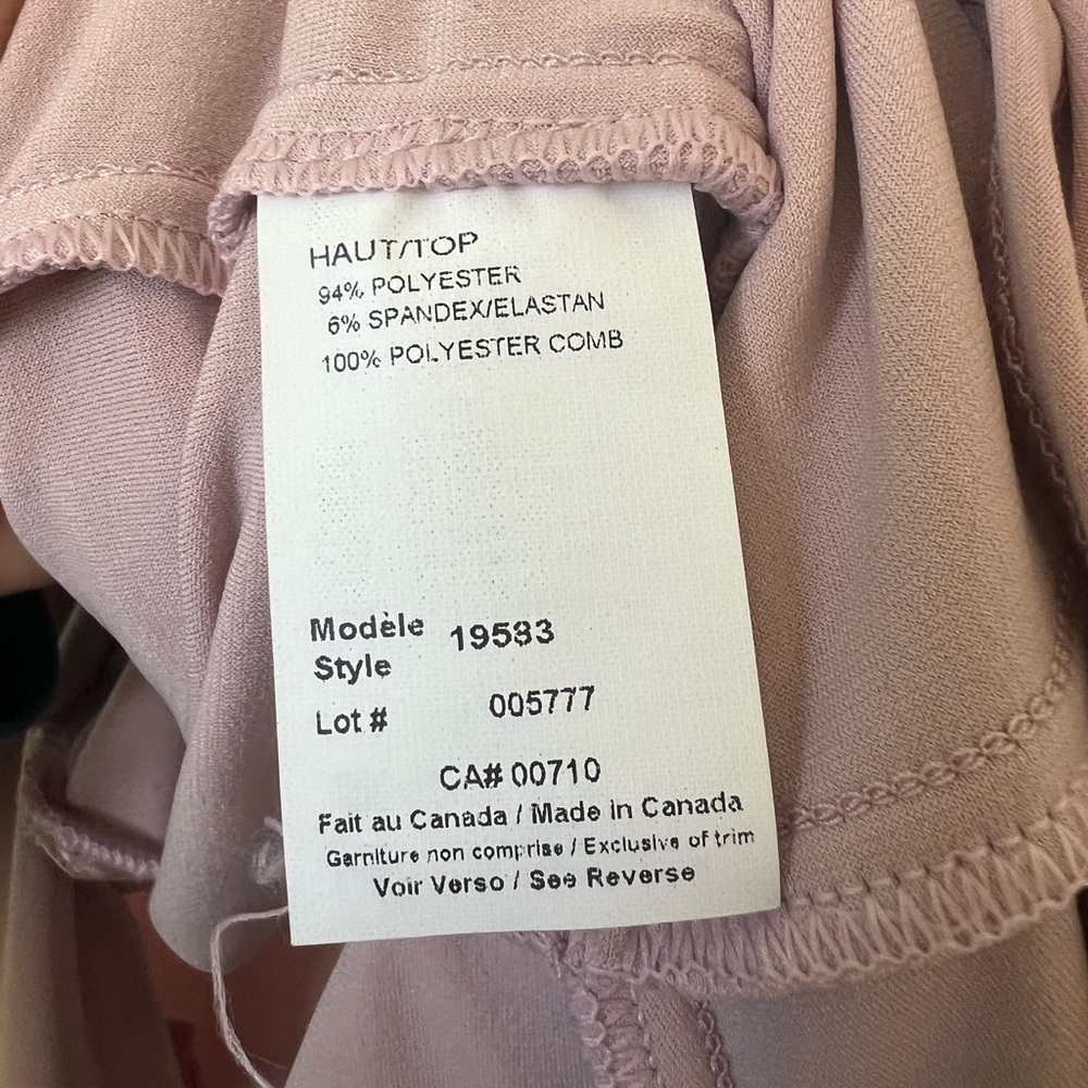 Joseph Ribkoff Satin Ruffle Wrap Blouse - Picture 4 of 7